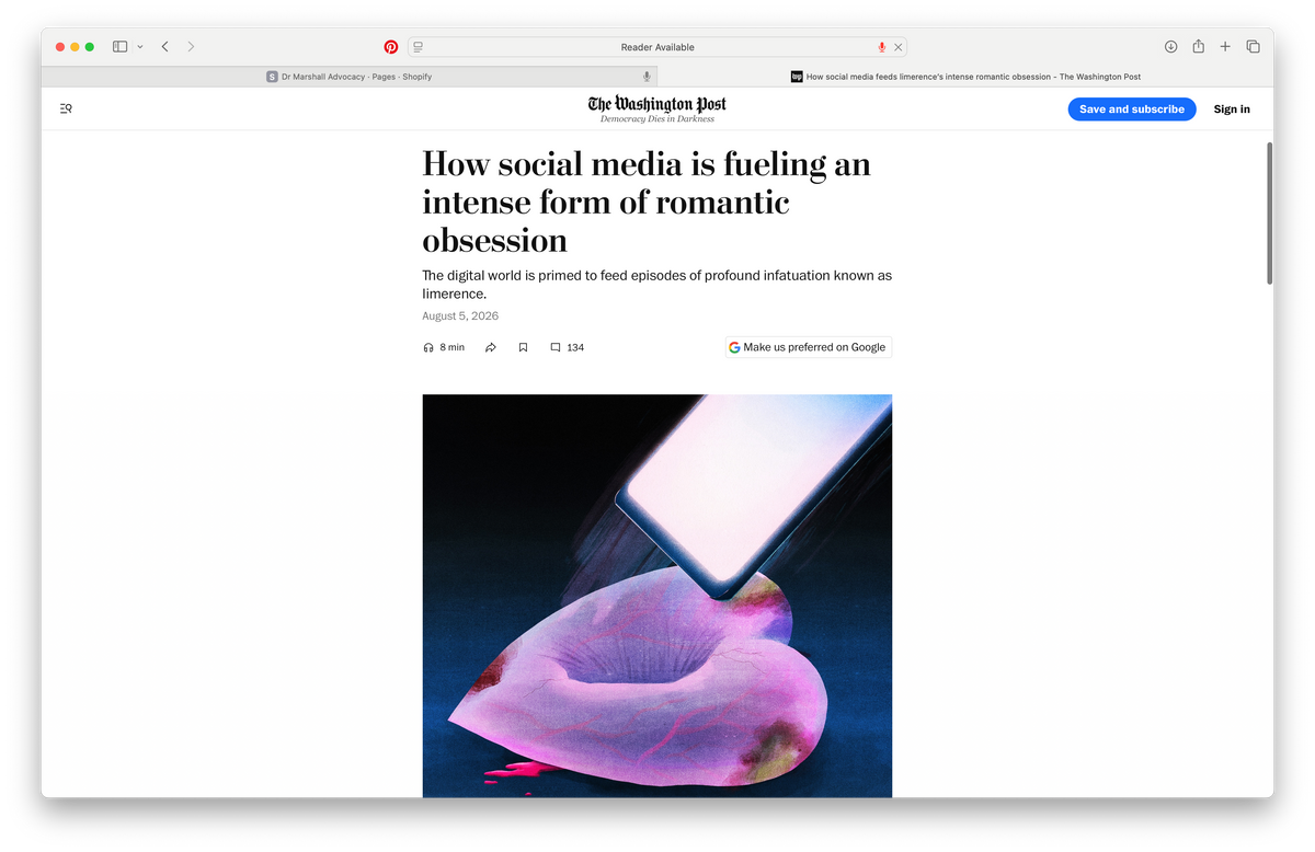 Interviewed for the Washington Post